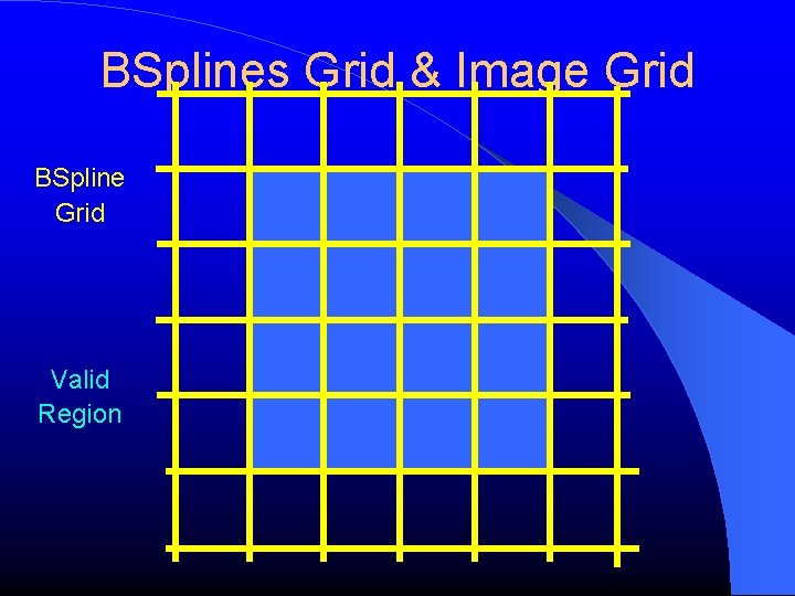 BSplines Grid & Image Grid BSpline Grid Valid Region 