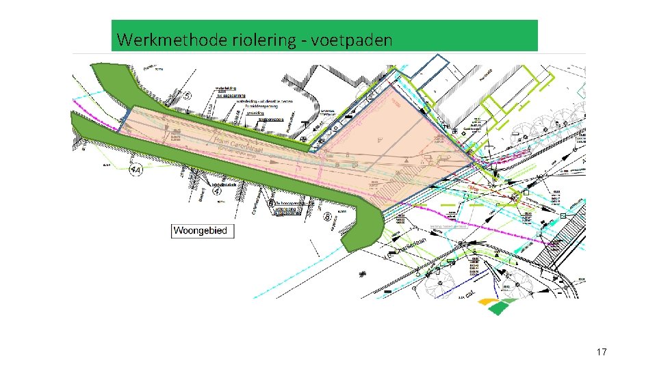 Werkmethode riolering - voetpaden 17 