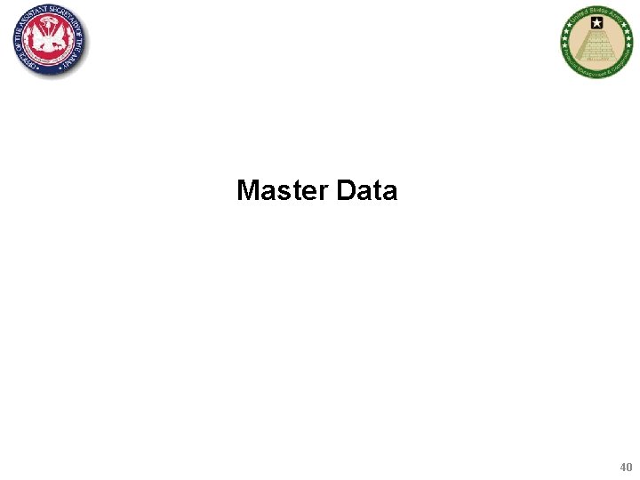 Master Data 40 