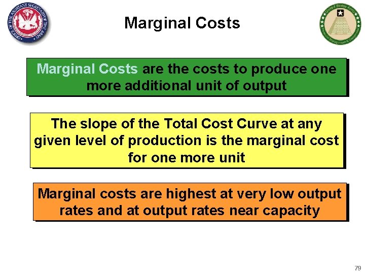 Marginal Costs are the costs to produce one more additional unit of output The