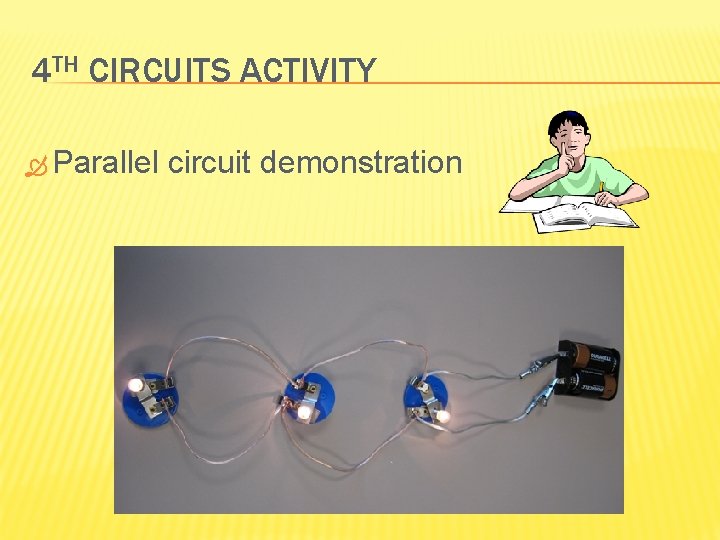 4 TH CIRCUITS ACTIVITY Parallel circuit demonstration 