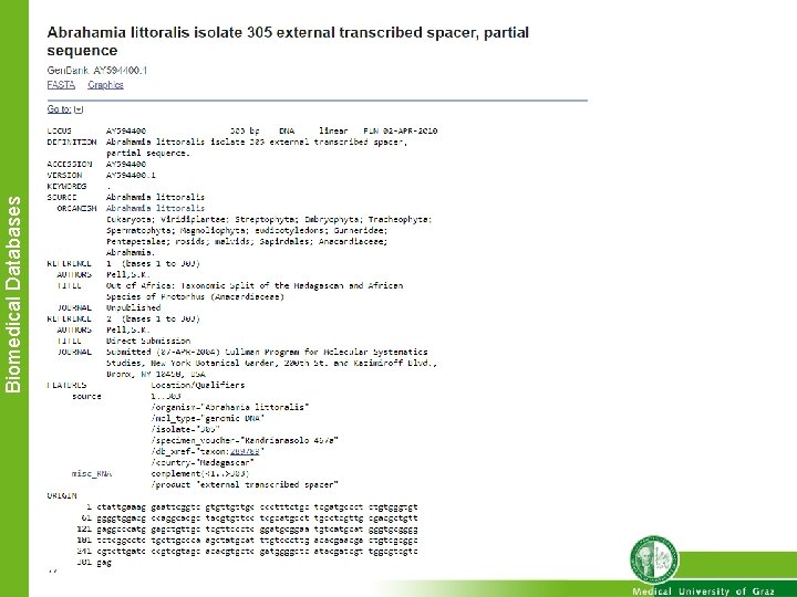 Biomedical Databases 