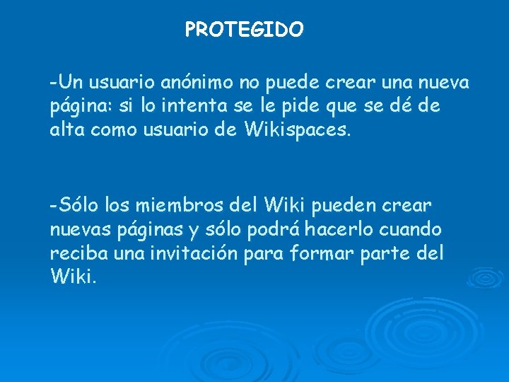 PROTEGIDO -Un usuario anónimo no puede crear una nueva página: si lo intenta se