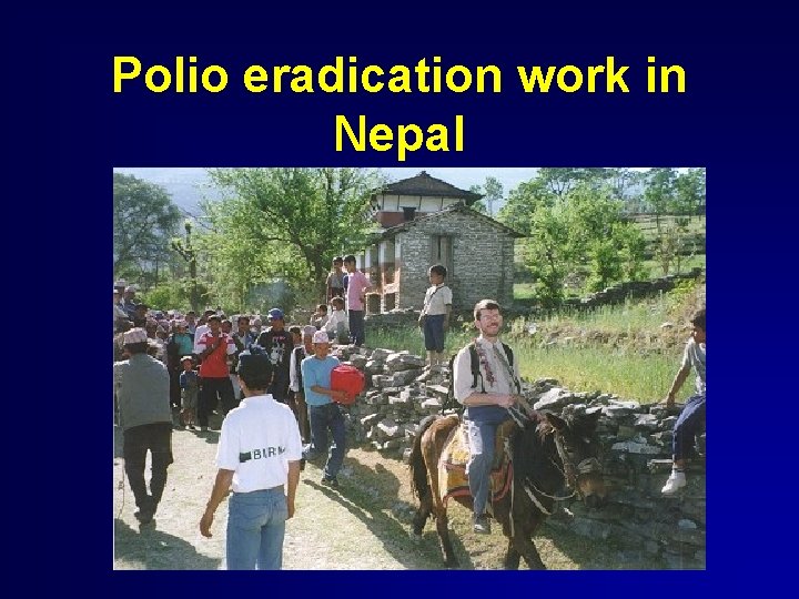 Polio eradication work in Nepal 