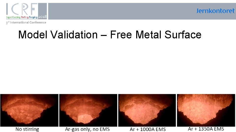 , Model Validation – Free Metal Surface 