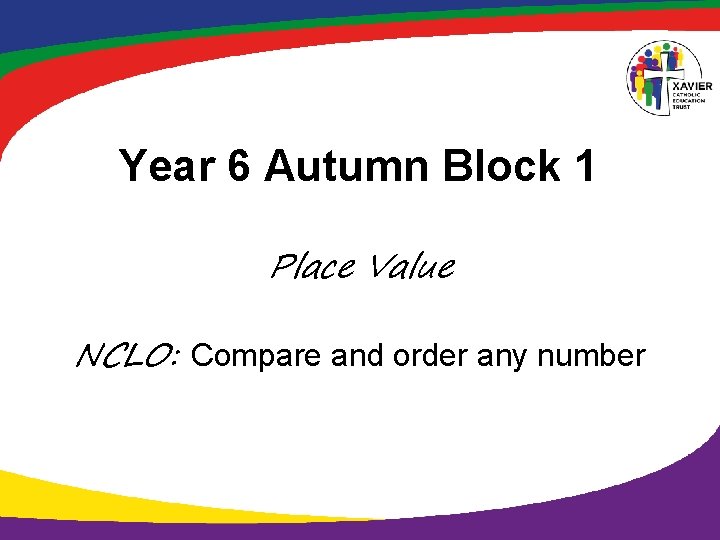 Year 6 Autumn Block 1 Place Value NCLO: Compare and order any number 