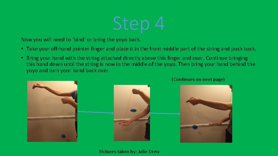 How to Throw and Bind a Yoyo the