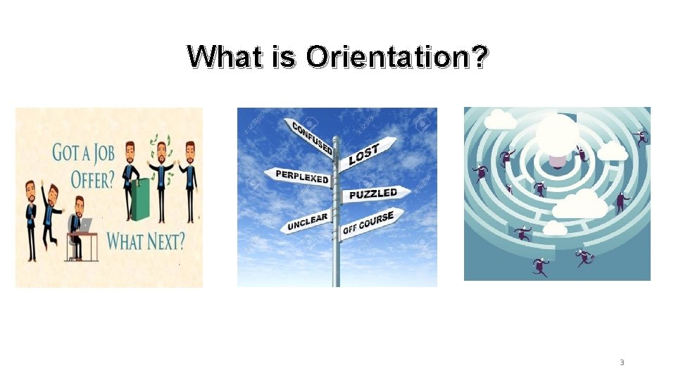 What is Orientation? 3 