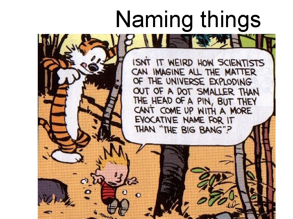 Naming things 
