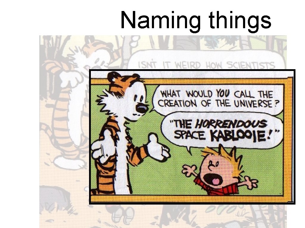 Naming things 