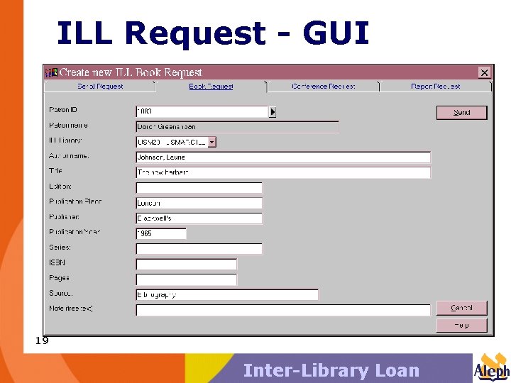 ILL Request - GUI 19 Inter-Library Loan 