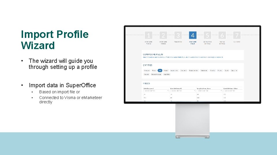 Import Profile Wizard • The wizard will guide you through setting up a profile
