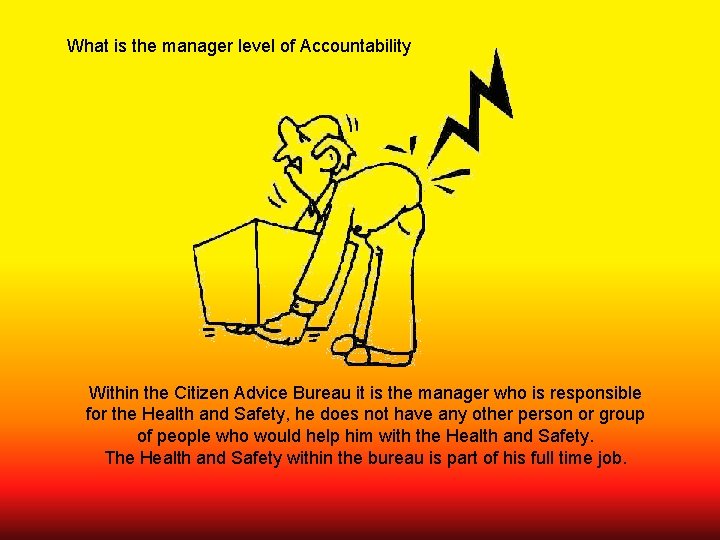 What is the manager level of Accountability Within the Citizen Advice Bureau it is