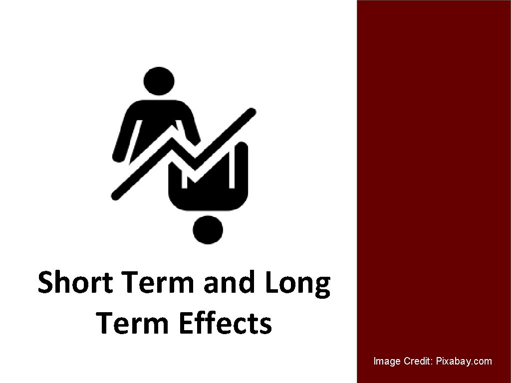 Short Term and Long Term Effects Image Credit: Pixabay. com 