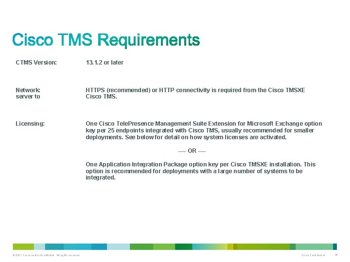 CTMS Version: 13. 1. 2 or later Network: server to HTTPS (recommended) or HTTP