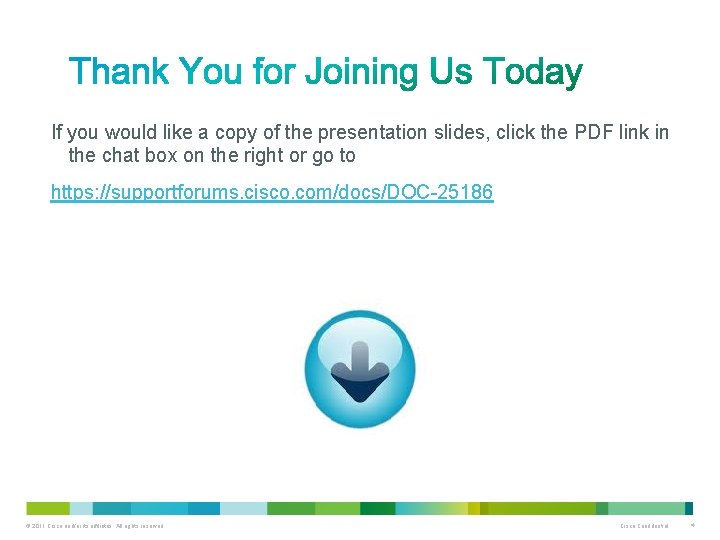 If you would like a copy of the presentation slides, click the PDF link