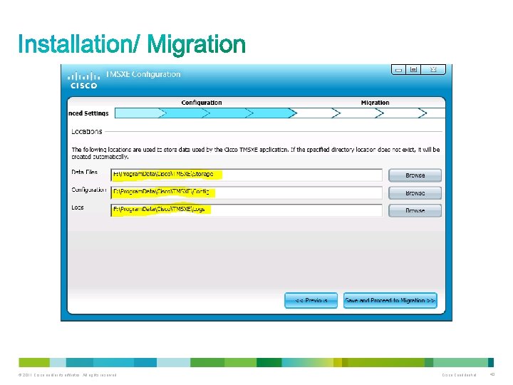 The local tmsconfuser is the user which the export application recognizes as the TMSXE