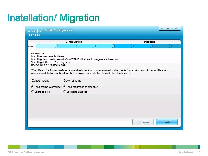 The local tmsconfuser is the user which the export application recognizes as the TMSXE