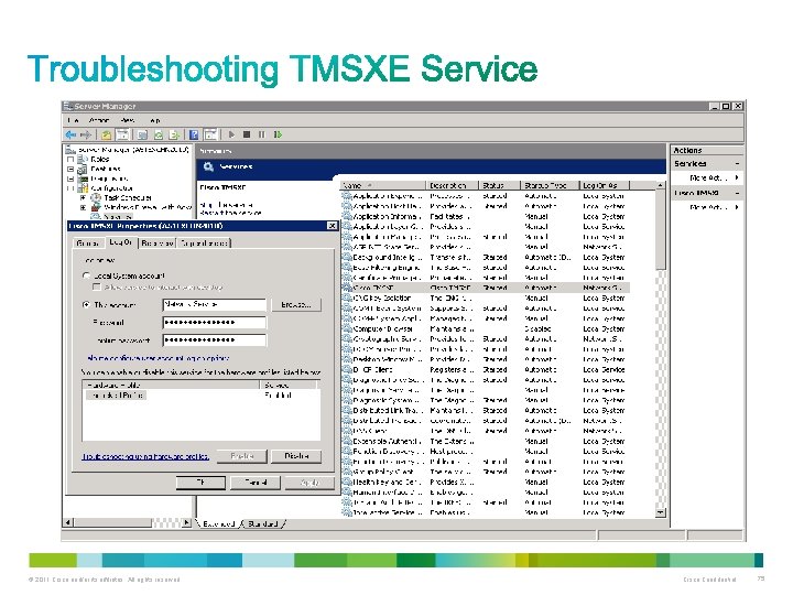 © 2011 Cisco and/or its affiliates. All rights reserved. Cisco Confidential 75 