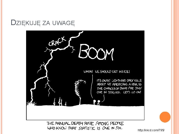 DZIĘKUJĘ ZA UWAGĘ http: //xkcd. com/795/ 