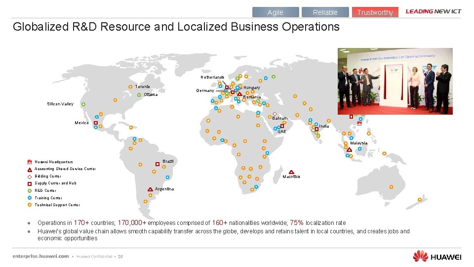 Agile Reliable Trustworthy Globalized R&D Resource and Localized Business Operations Netherlands Toronto Germany Ottawa