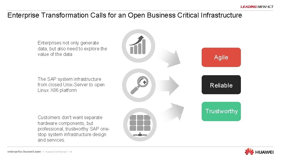 Enterprise Transformation Calls for an Open Business Critical Infrastructure Enterprises not only generate data,