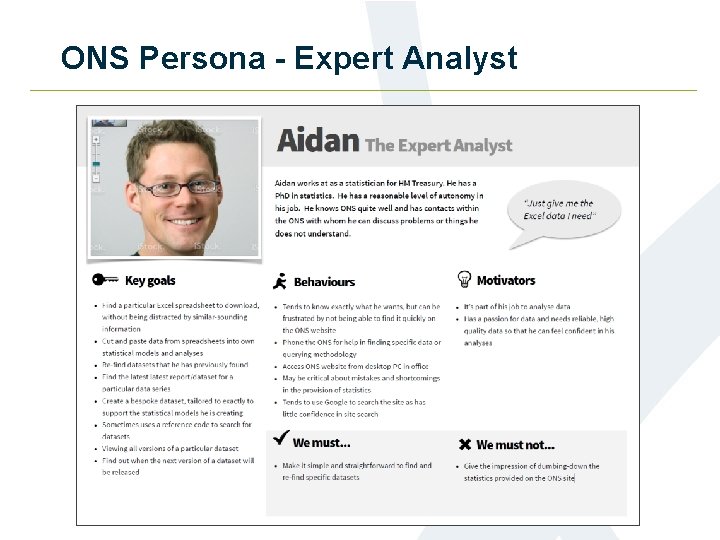 ONS Persona - Expert Analyst 