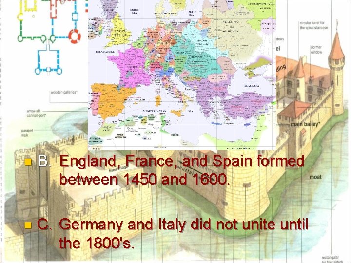 n B. England, France, and Spain formed between 1450 and 1600. n C. Germany