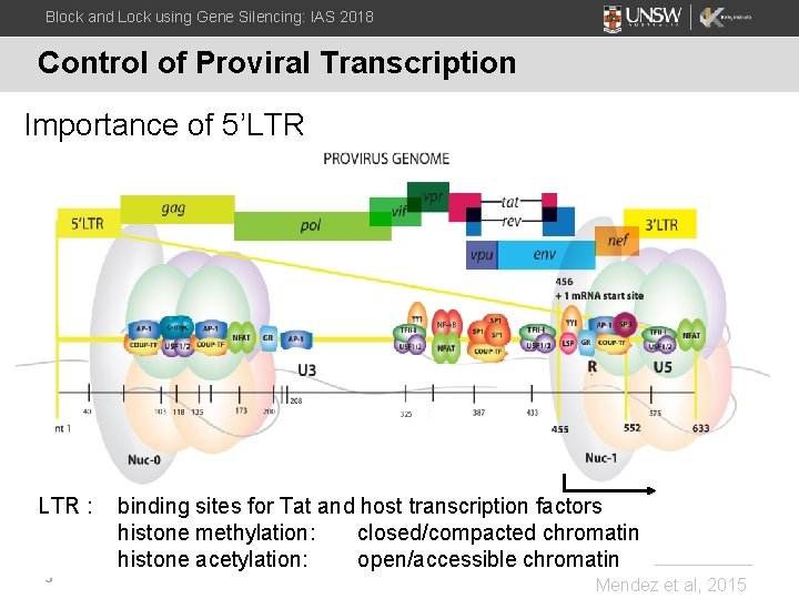 Block and Lock using Gene Silencing: IAS 2018 Control of Proviral Transcription Importance of