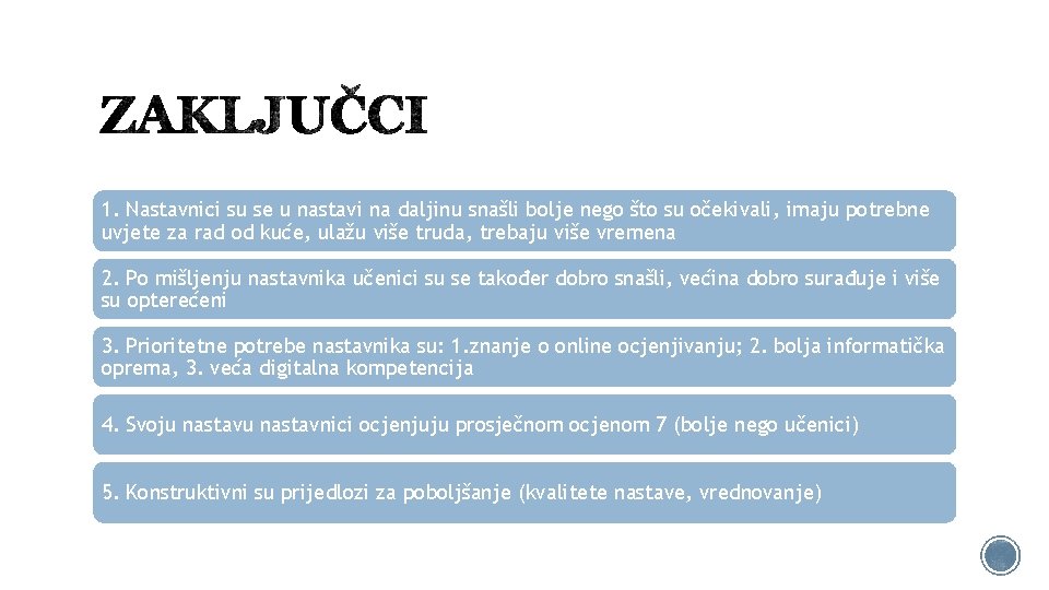 1. Nastavnici su se u nastavi na daljinu snašli bolje nego što su očekivali,