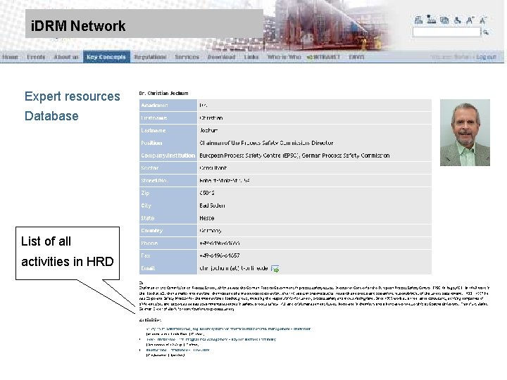9 March 2010 | | Slide: 20 i. DRM Network Expert resources Database List