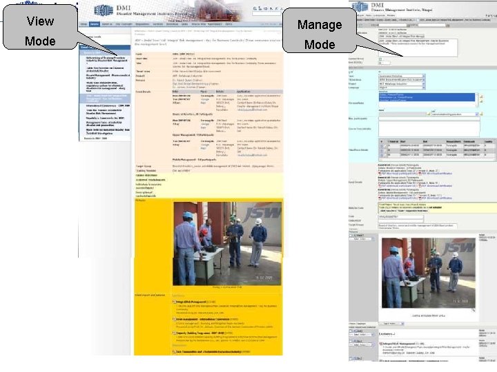 9 March 2010 | | Slide: 36 View Manage Mode 