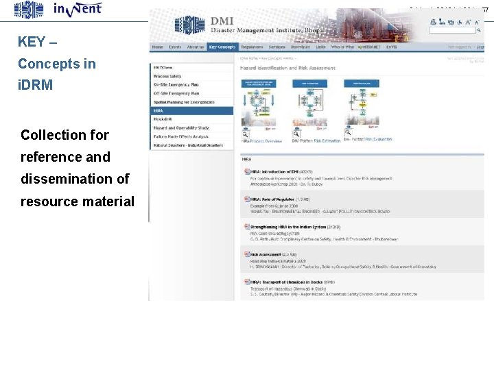 9 March 2010 | | Slide: 57 KEY – Concepts in i. DRM Collection