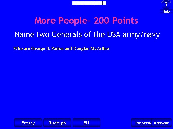 ? Help More People- 200 Points Name two Generals of the USA army/navy Who