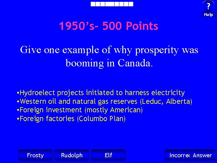 ? Help 1950’s- 500 Points Give one example of why prosperity was booming in