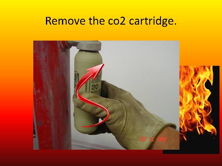 Remove the co 2 cartridge. 