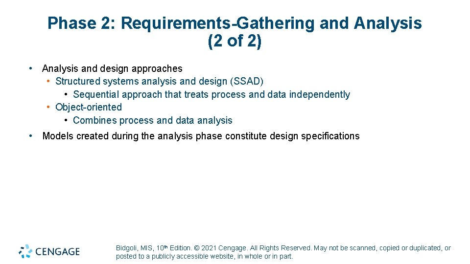Phase 2: Requirements-Gathering and Analysis (2 of 2) • Analysis and design approaches • Phase 2: Requirements-Gathering and Analysis (2 of 2) • Analysis and design approaches •