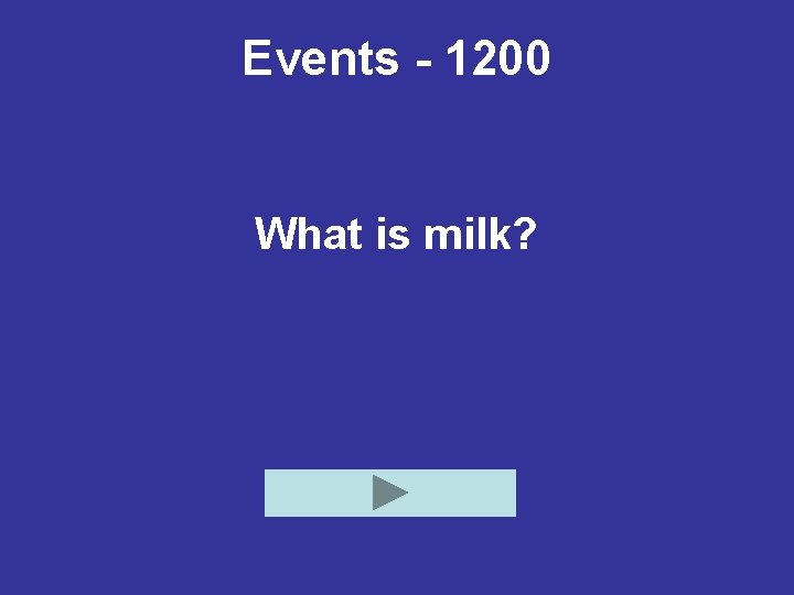 Events - 1200 What is milk? 