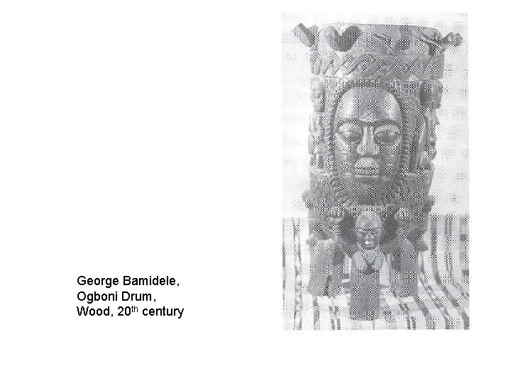 George Bamidele, Ogboni Drum, Wood, 20 th century 
