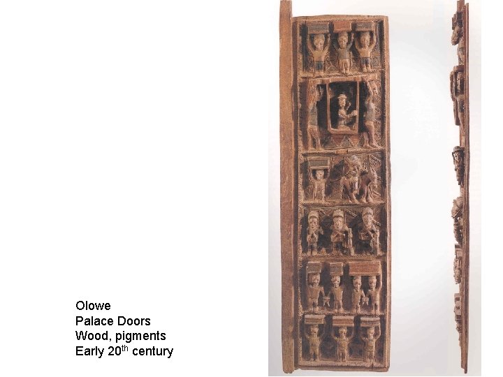 Olowe Palace Doors Wood, pigments Early 20 th century 