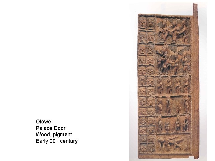 Olowe, Palace Door Wood, pigment Early 20 th century 