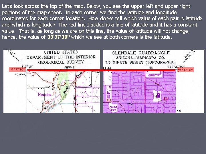 Let’s look across the top of the map. Below, you see the upper left