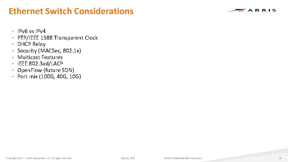 Ethernet Switch Considerations • • IPv 6 vs IPv 4 PTP/IEEE 1588 Transparent Clock Ethernet Switch Considerations • • IPv 6 vs IPv 4 PTP/IEEE 1588 Transparent Clock