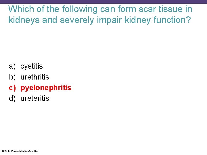 Which of the following can form scar tissue in kidneys and severely impair kidney
