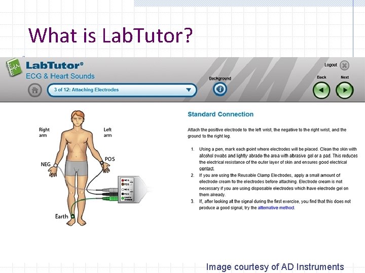 What is Lab. Tutor? Image courtesy of AD Instruments 