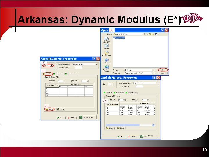 Arkansas: Dynamic Modulus (E*) 10 