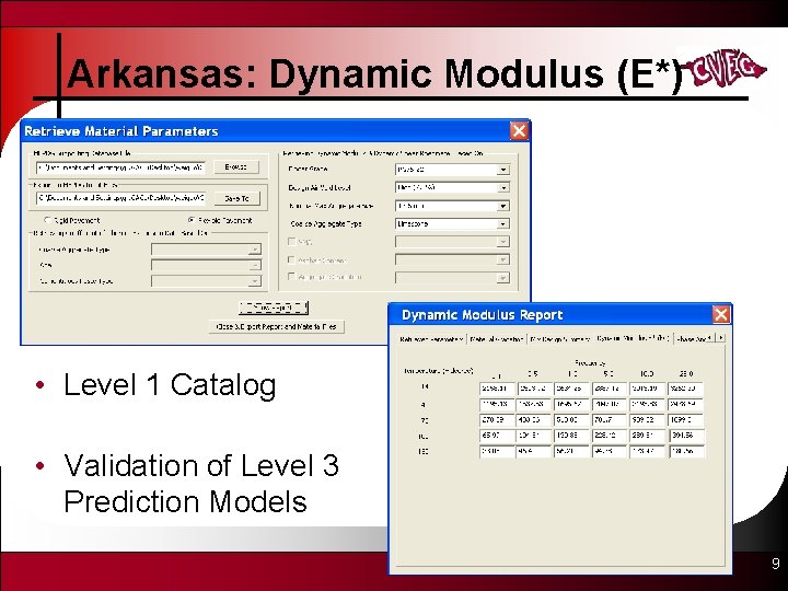 Arkansas: Dynamic Modulus (E*) • Level 1 Catalog • Validation of Level 3 Prediction