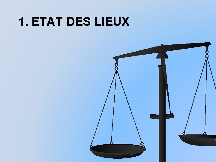 1. ETAT DES LIEUX 
