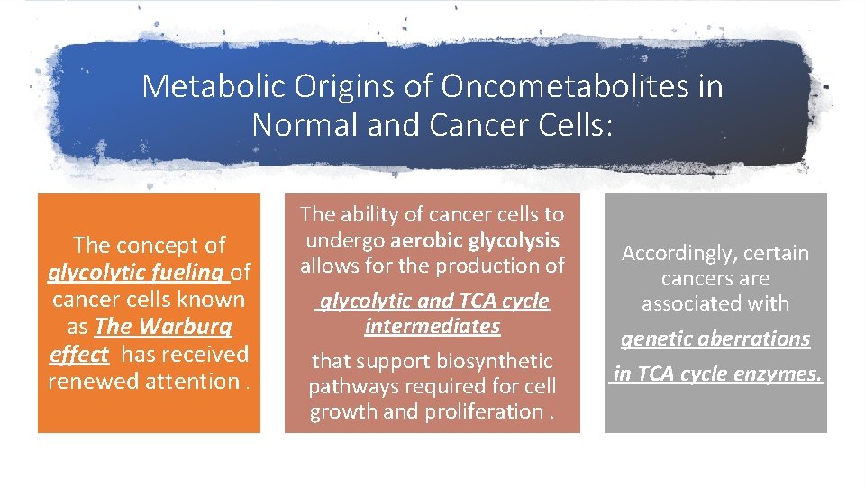 Metabolic Origins of Oncometabolites in Normal and Cancer Cells: The concept of glycolytic fueling