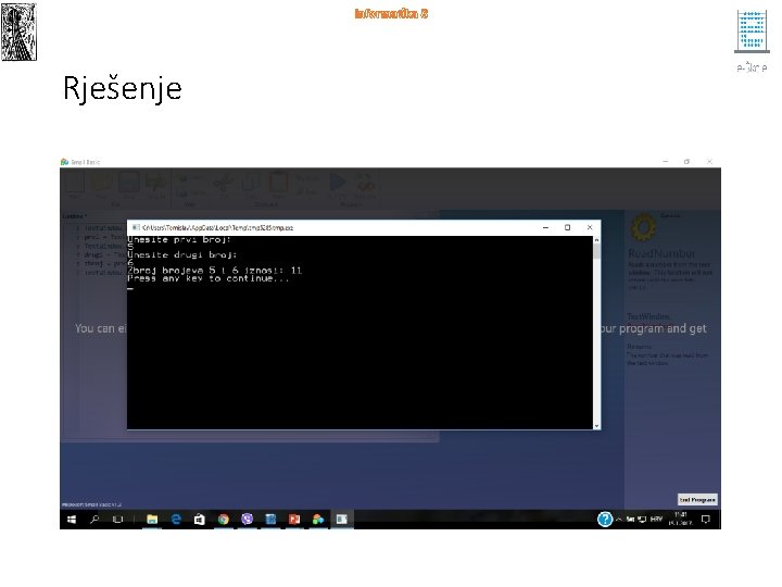 Informatika 8 Rješenje 